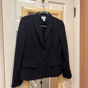 Vintage Ann Taylor LOFT Black Two-Button Blazer - Size 8